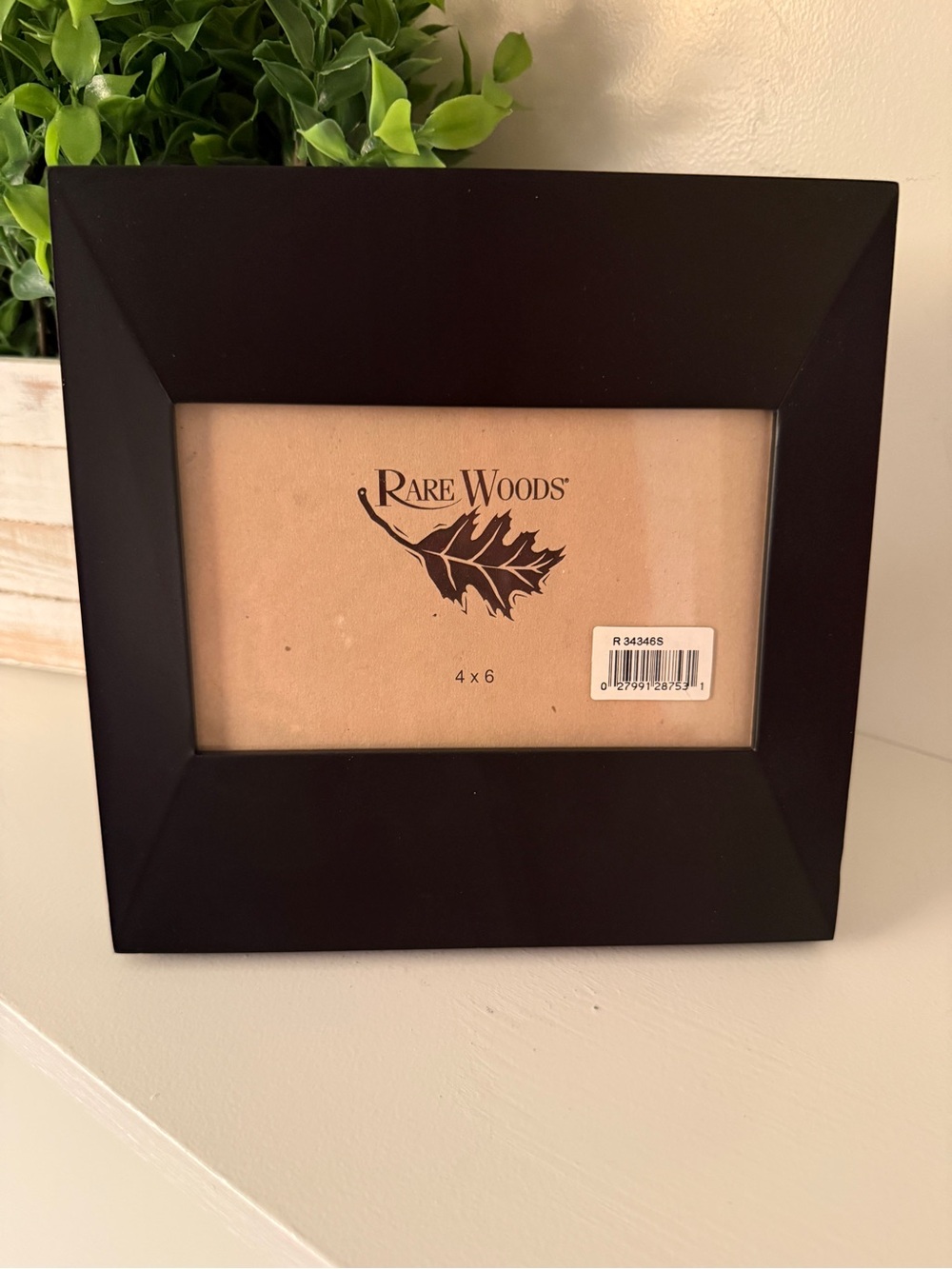 Rare Woods Metro Black Wood Picture Frame 4x6 NIB Modern Photo Frame